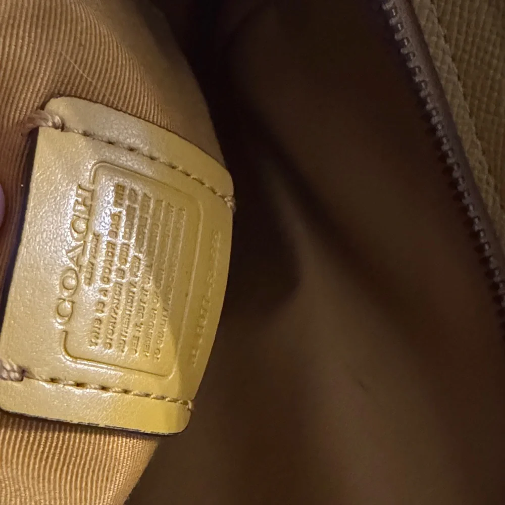 Coach Mustard Yellow Leather Satchel - Picture 4 of 8